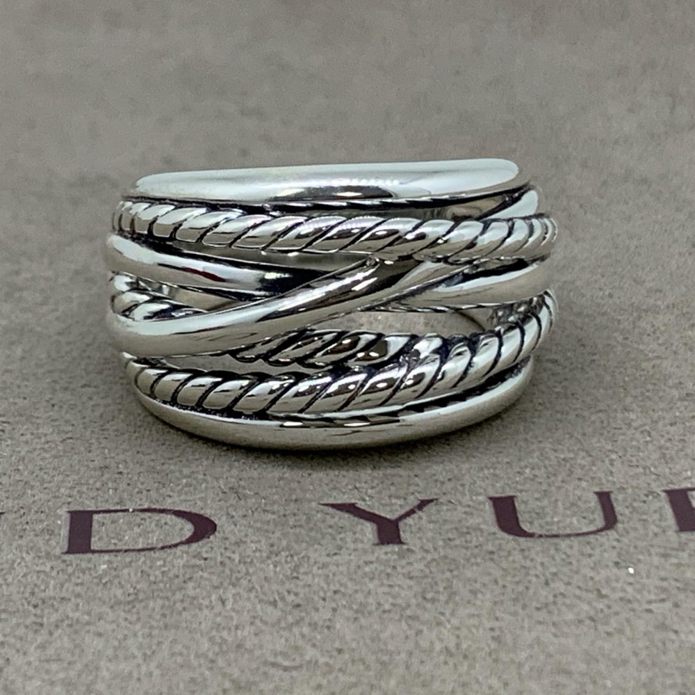 David Yurman Wide Crossover Ring